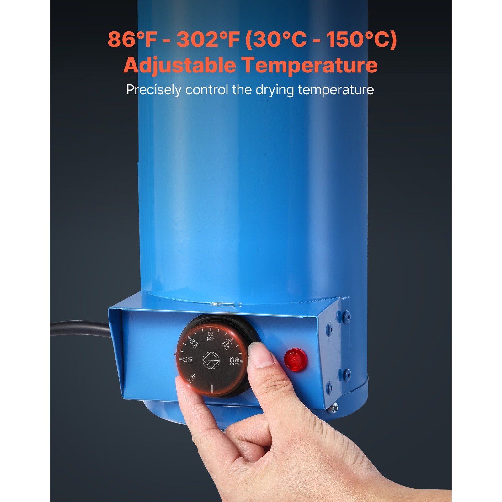 Portable Welding Rod Oven, 10LBS Capacity, 230W 120V, Adjustable 86 – 302°F, for