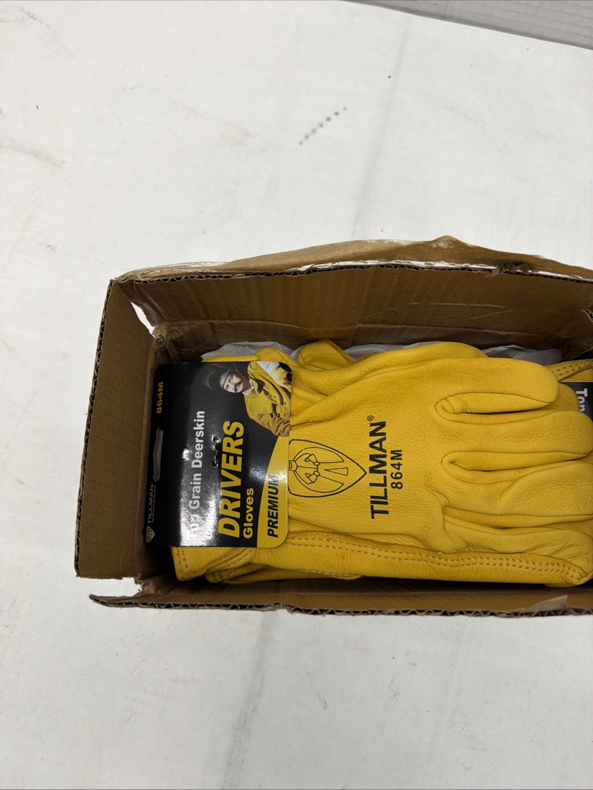 Tillman 864 Premium Top Grain Deerskin Drivers Gloves Unlined Medium 6 Pack