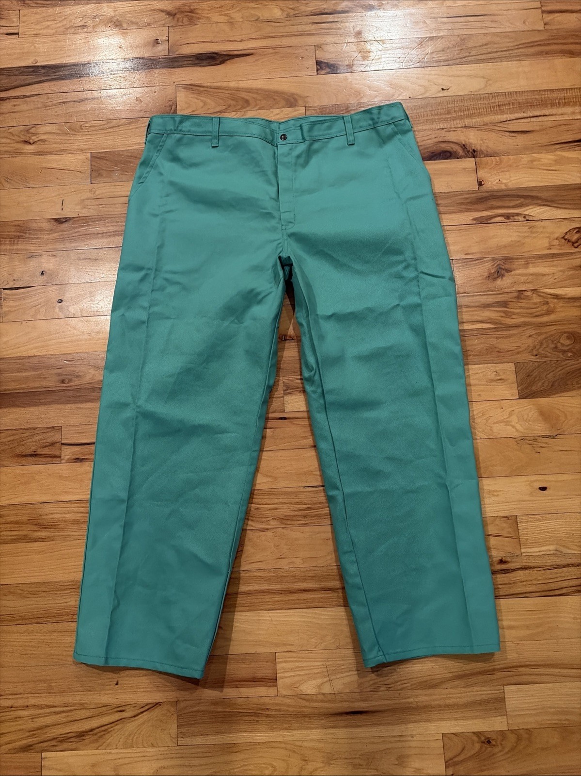 Magid Glove FR Flame Resistant Spark Work Green Steel Cotton Pants Mens 44 x 32