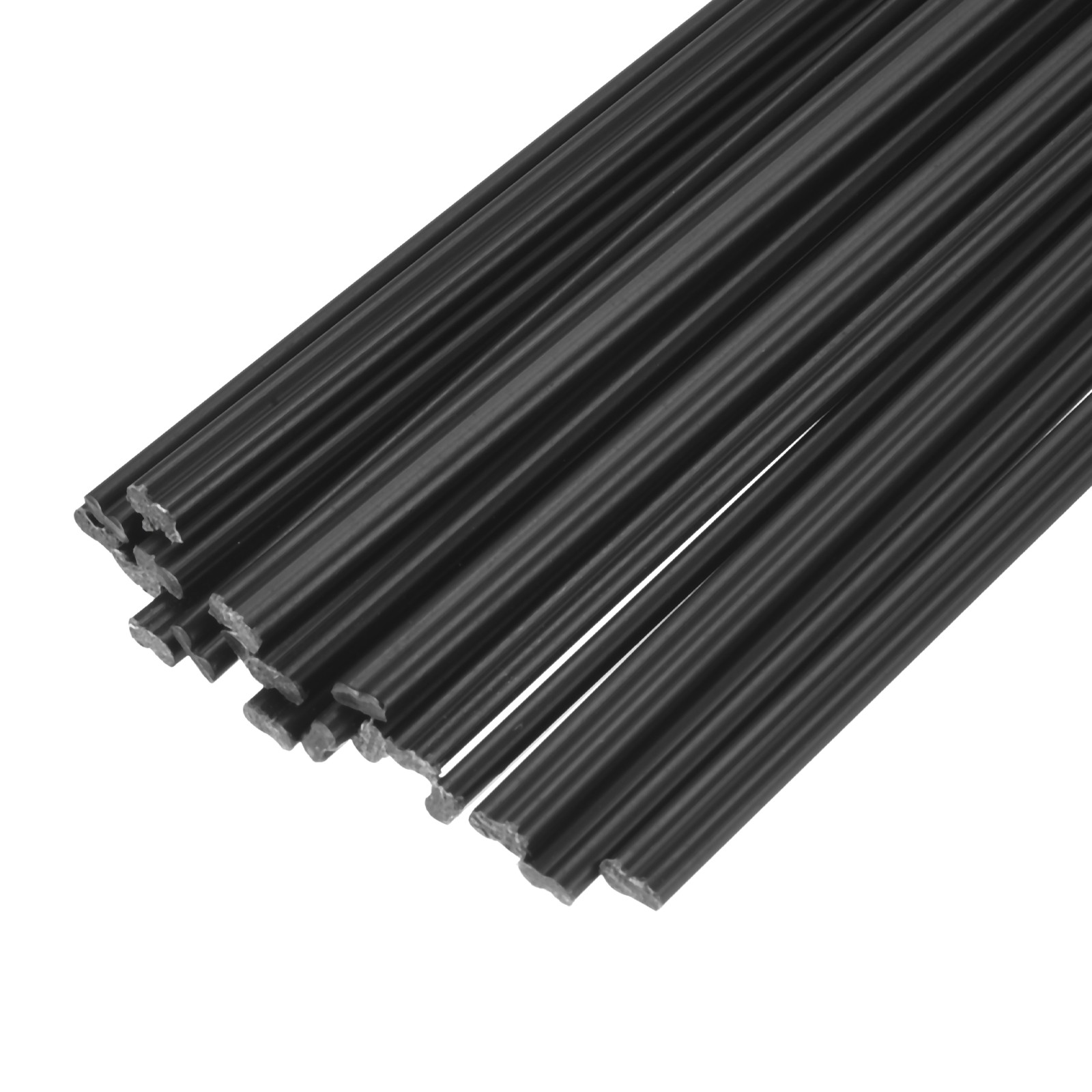 20pcs 10 Inch Plastic Welding Rods PE Welding Strips Welder Rod, Black