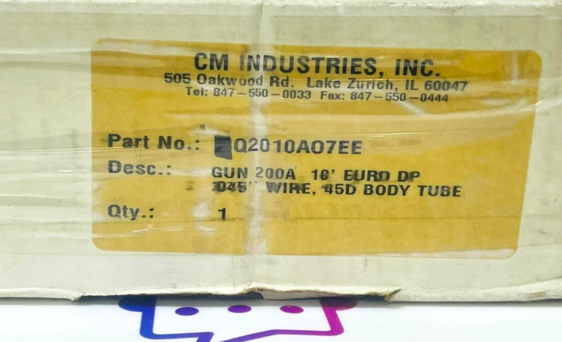 CM INDUSTRIES Q2010AO7EE Mig Welding Gun