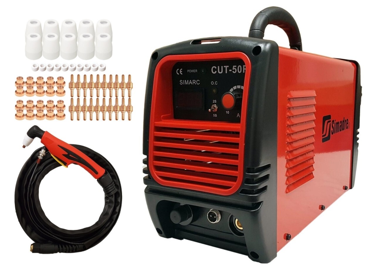 Plasma Cutter 1/2″ Cut 60 Cons Simadre 50 Amp 110/220V 50RX Power Torch New