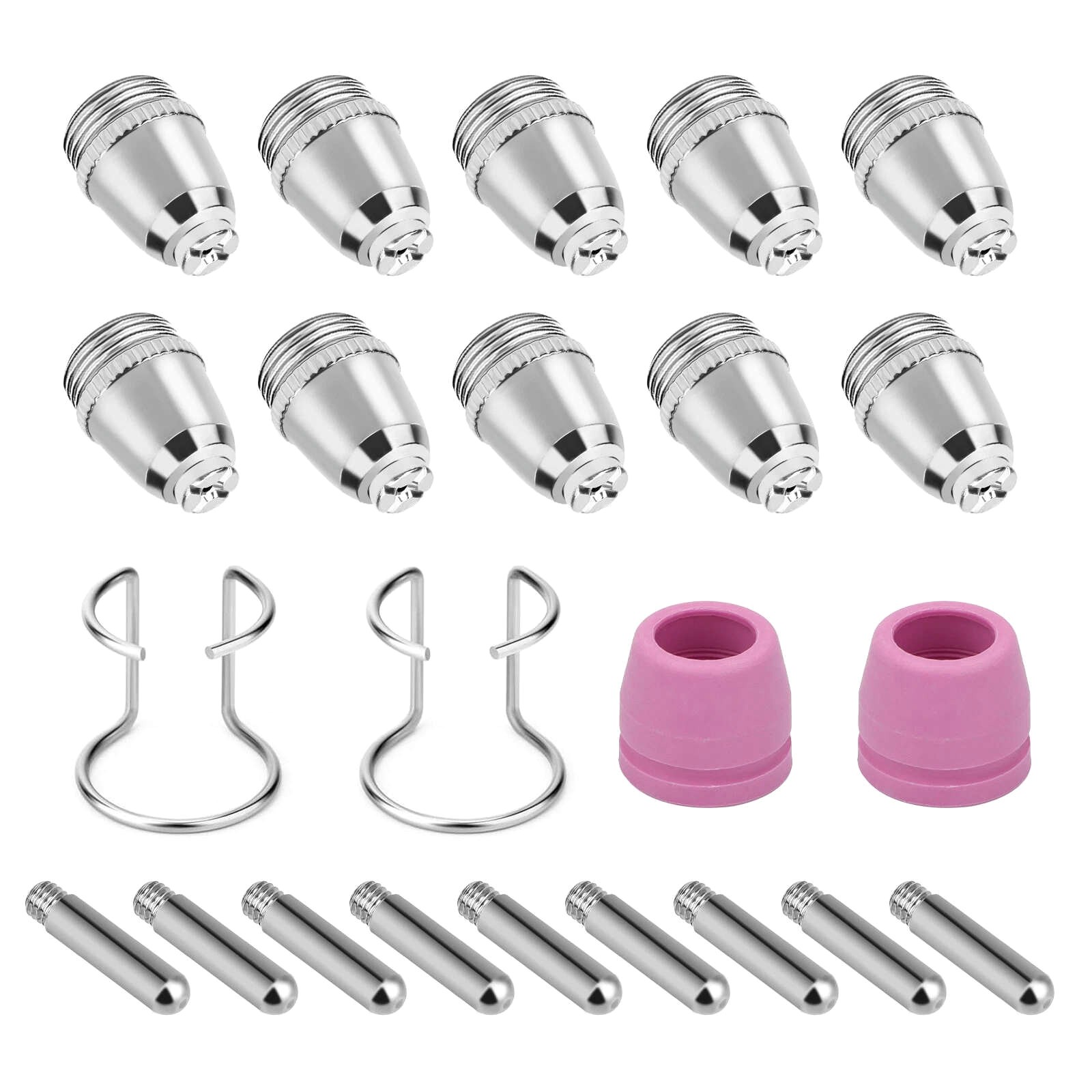 24pcs New Plasma Cutter Torch Consumables Complete Kit for SG-55 AG-60 WSD-60