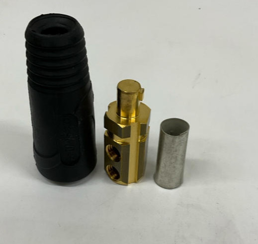 Dinse 70-95 1/2” Male Connector 500 Amp 1-1/0AWG for Welding