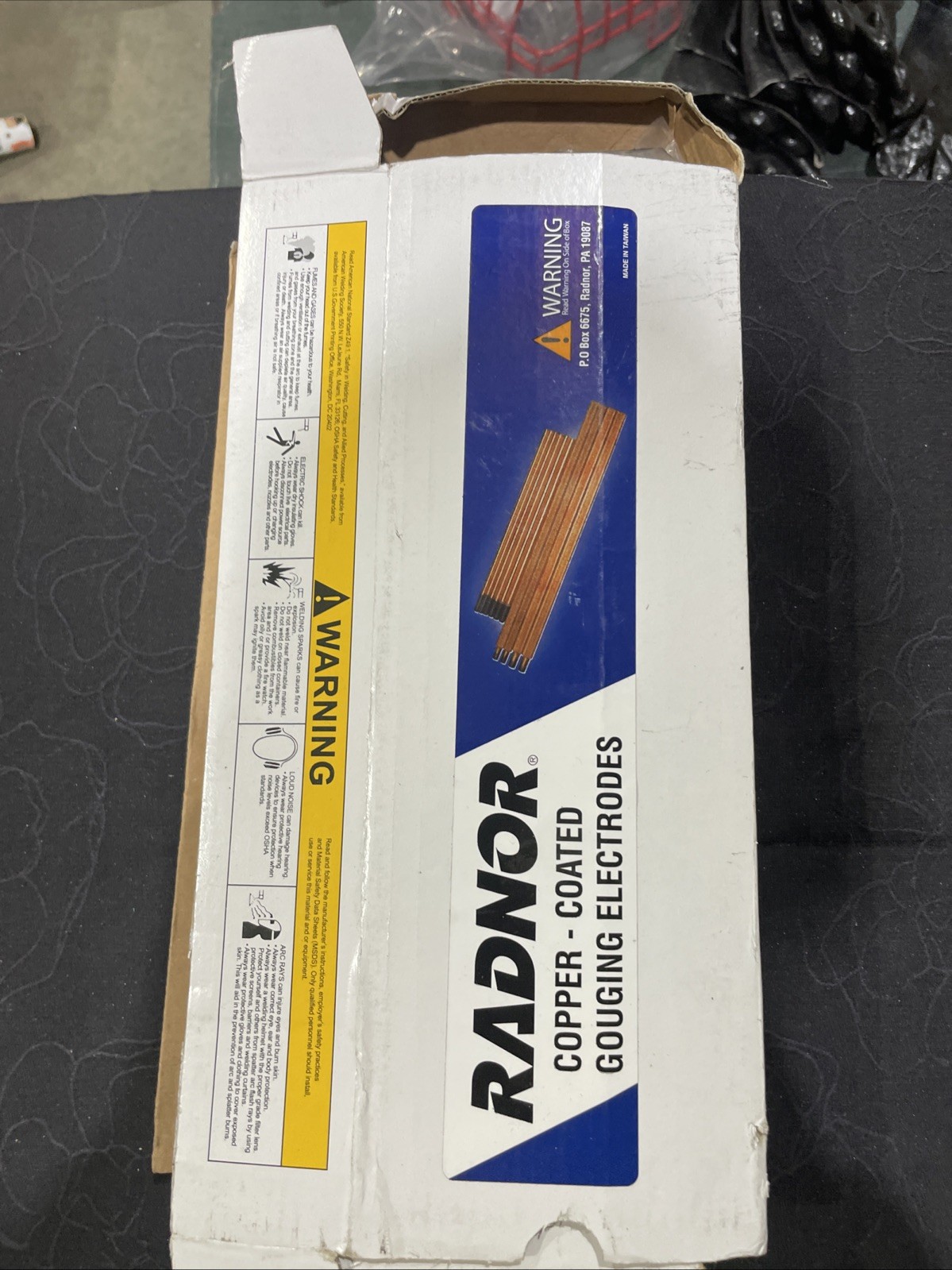 50-Pack Radnor 64002225 DC 3/8 ” x 12″ Copper Gouging/Cutting Rods Electrodes