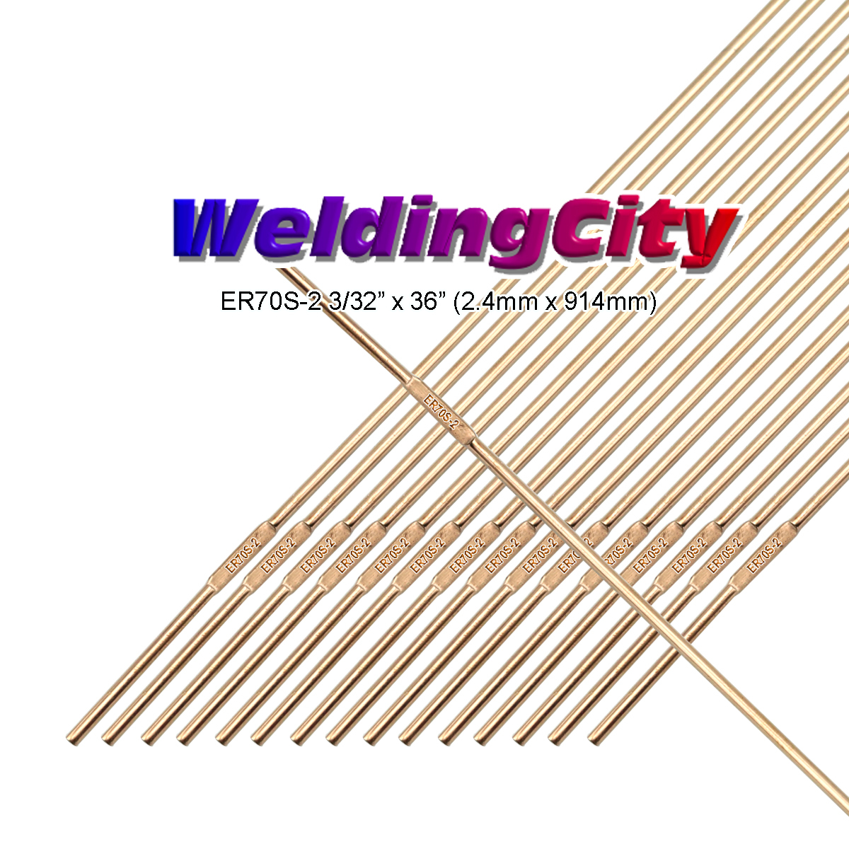 WeldingCity® 5-Lb ER70S-2 Mild Steel TIG Welding Rod 3/32″x36″ | US Seller Fast