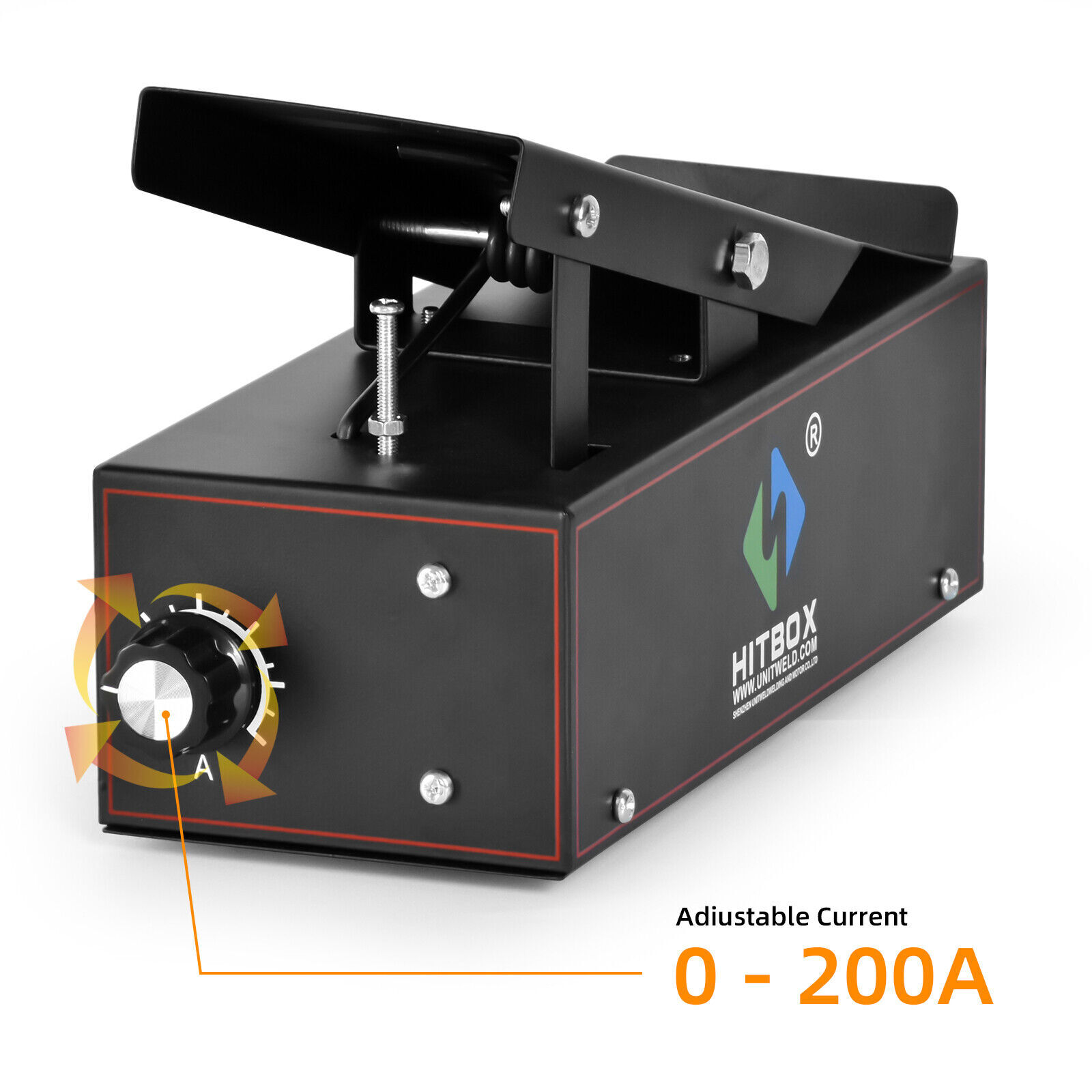 HITBOX 200A 6 IN1 AC/DC TIG Aluminum Welder with Remote Control Foot Pedal,220V