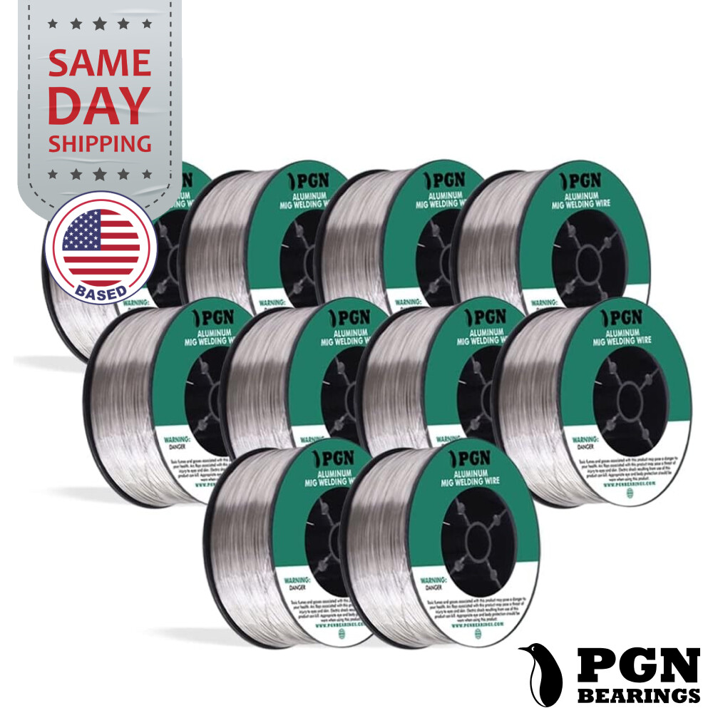 (10 x 1-Lb Spools) PGN ER4043 .035″ MIG Aluminum Welding Wire
