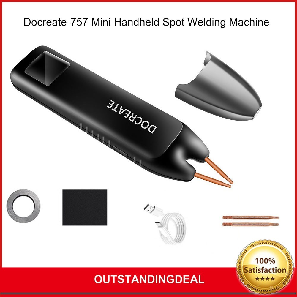 Docreate-757 Mini Handheld Spot Welding Machine 18650 Li-Battery Spot Welder