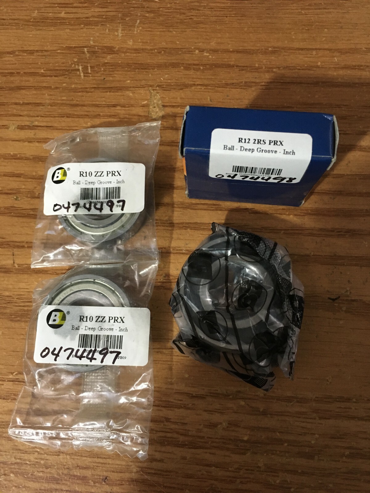 (2) R10 ZZ & R12 2RS 0.625″ ID x 1.375″ R10-ZZ 1 Row Double Shield Radial Ball