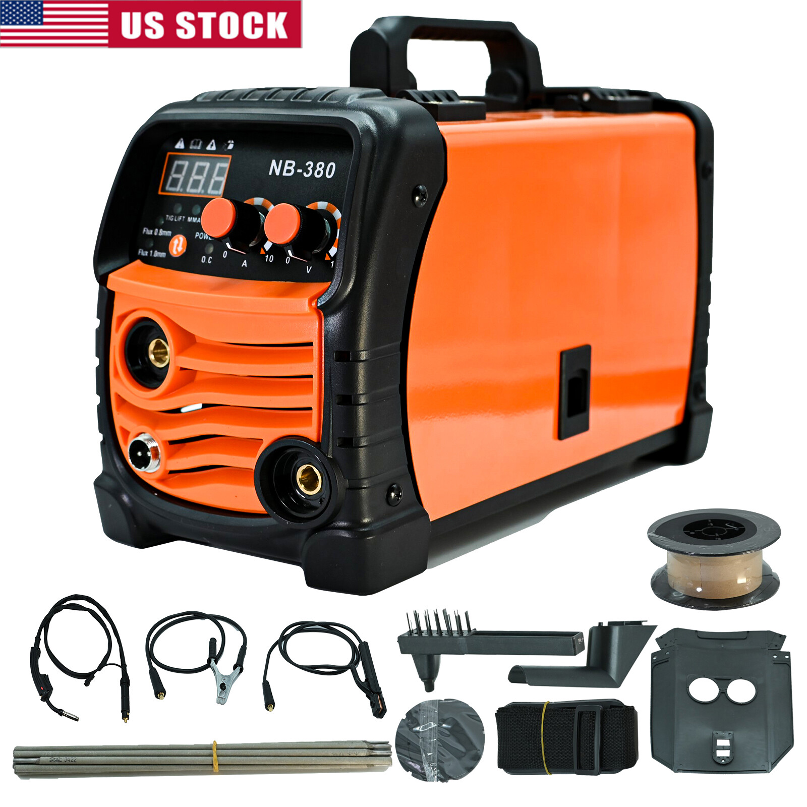 ABX Upgraded 3 IN 1 Mini Welder Machine MMA MIG TIG Welding Machine AC 110V 380A