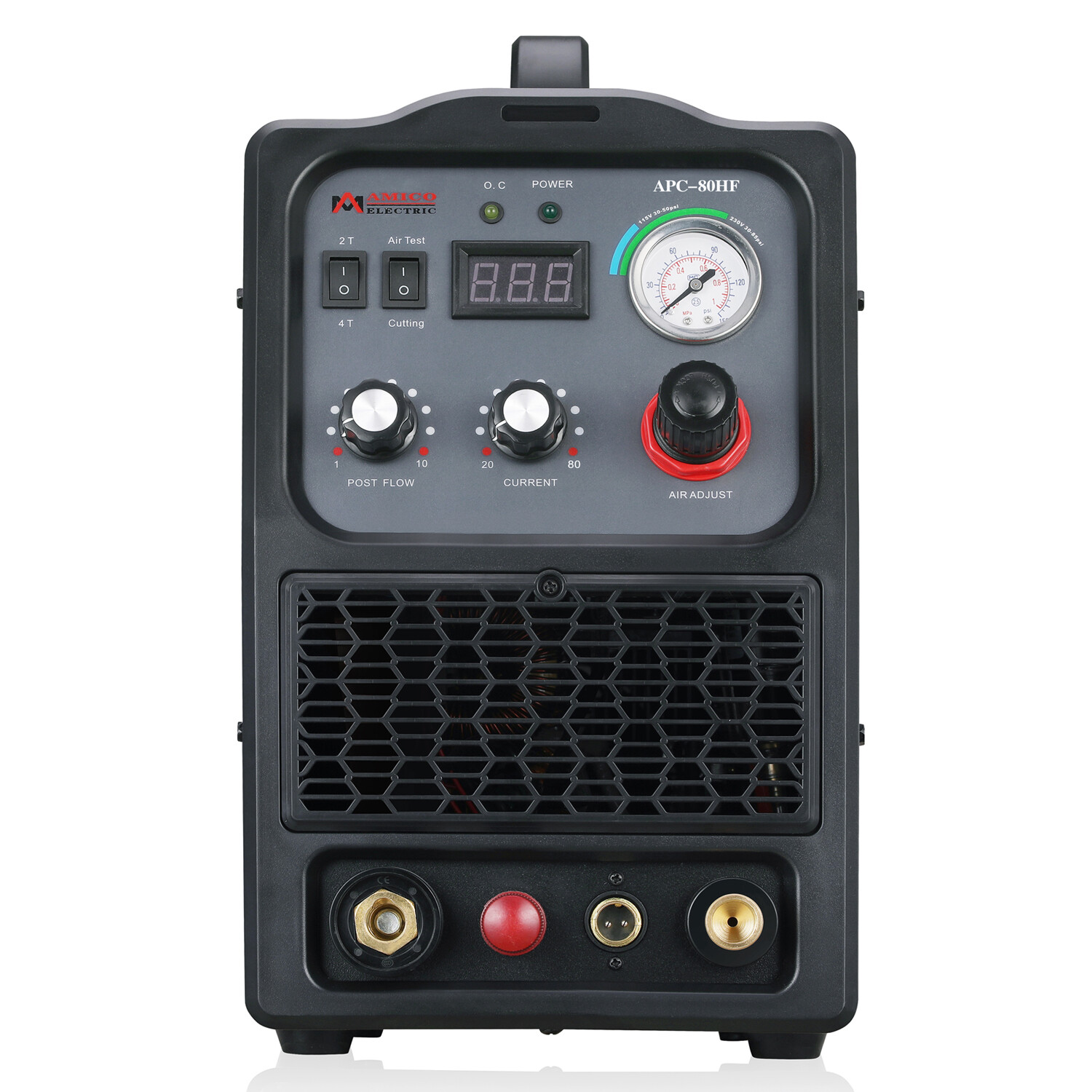 APC-80HF, Professional 80-Amp Pilot Arc Non-touch Plasma Cutter, 80% Duty Cycle