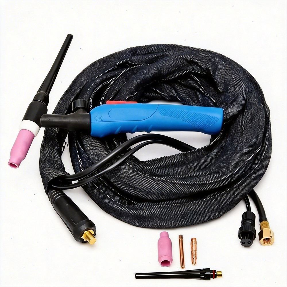 WP17-FV 3M/5M TIG Welding Torch Gun 200A Air Cooled Fit TIG Welding Machine