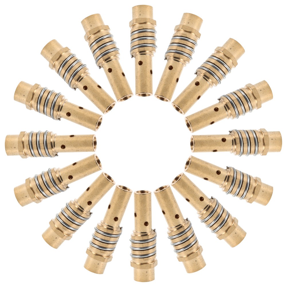 10Pcs Golden Alloy Welding Torch Replacement Contact Tips Holder Durable Parts