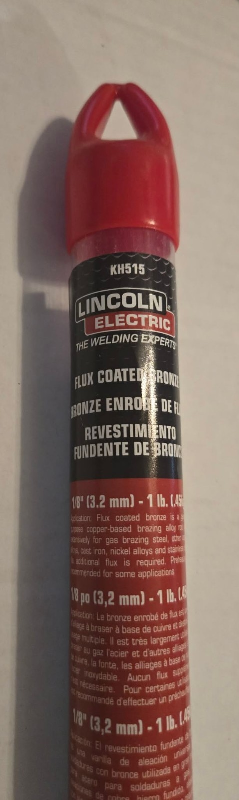 LINCOLN ELECTRIC KH515 1/8 Coated Brazing Rod NEW