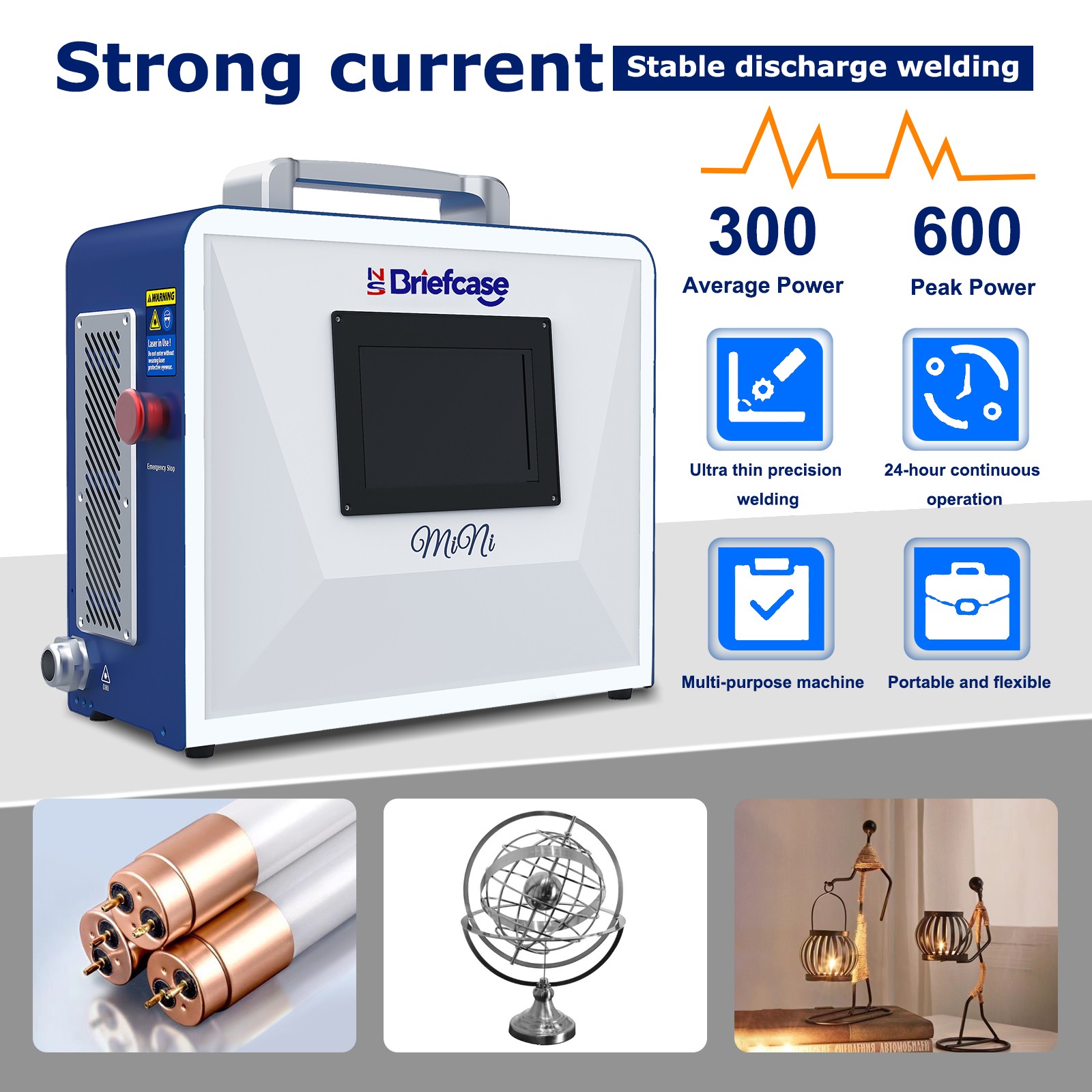 600W 6J Laser Welding Cutting Machine Spot Laser Welder / Weld 0.3-1.5mm Board