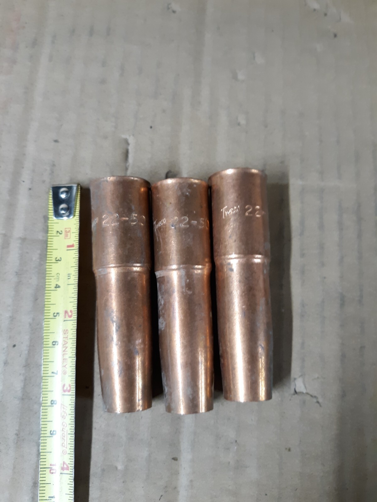 22-50 Gas Nozzles 1/2″ for Tweco Lincoln 200A-400A MIG Welding Gun X 3