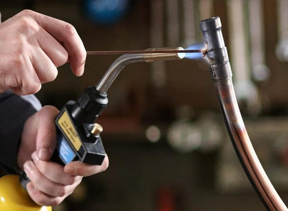 Brazing Rods, Copper Phosphorus 15.7″ HVAC Brazing Rods with Flux Coating, Low M