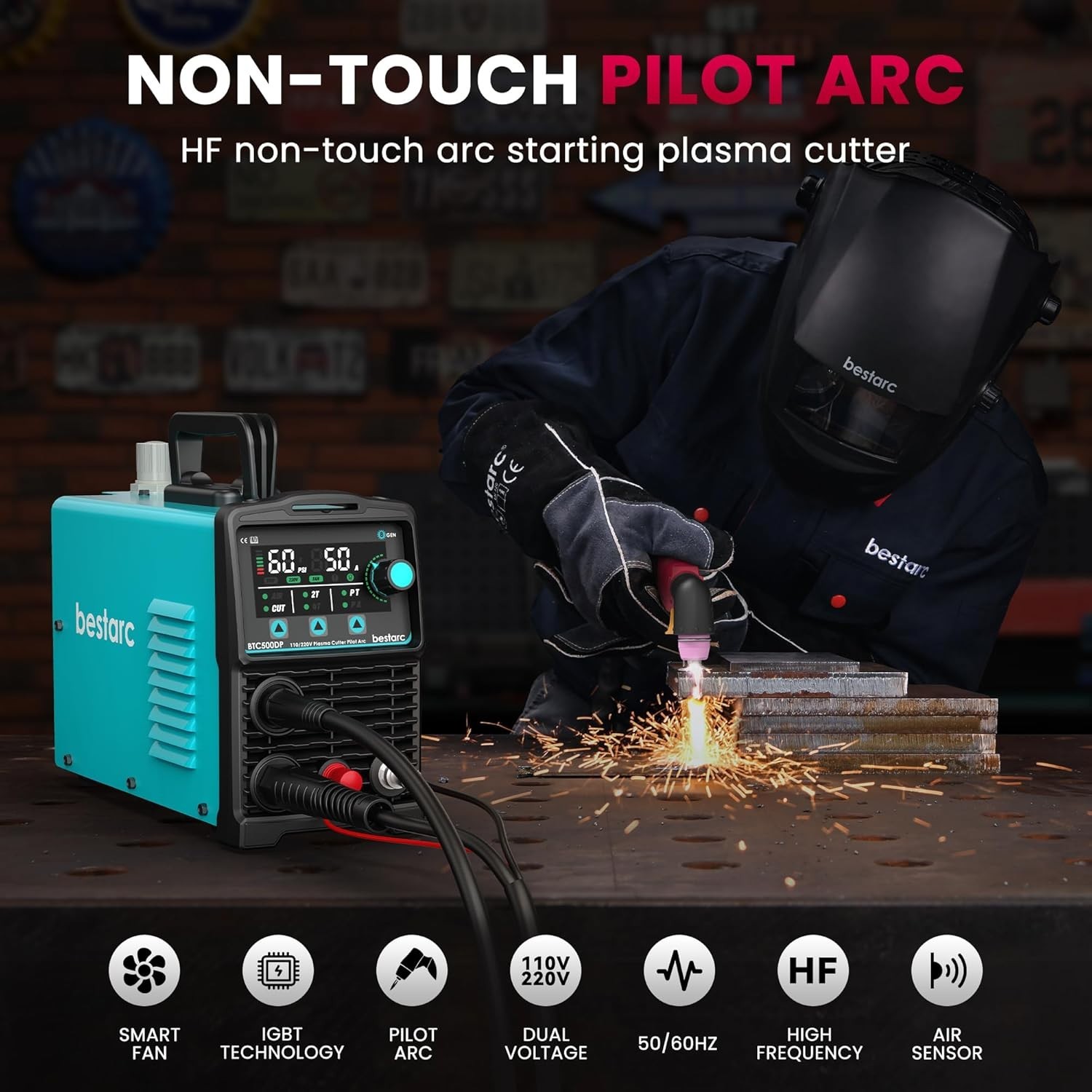 Brand New 50A Plasma Cutter Cyan