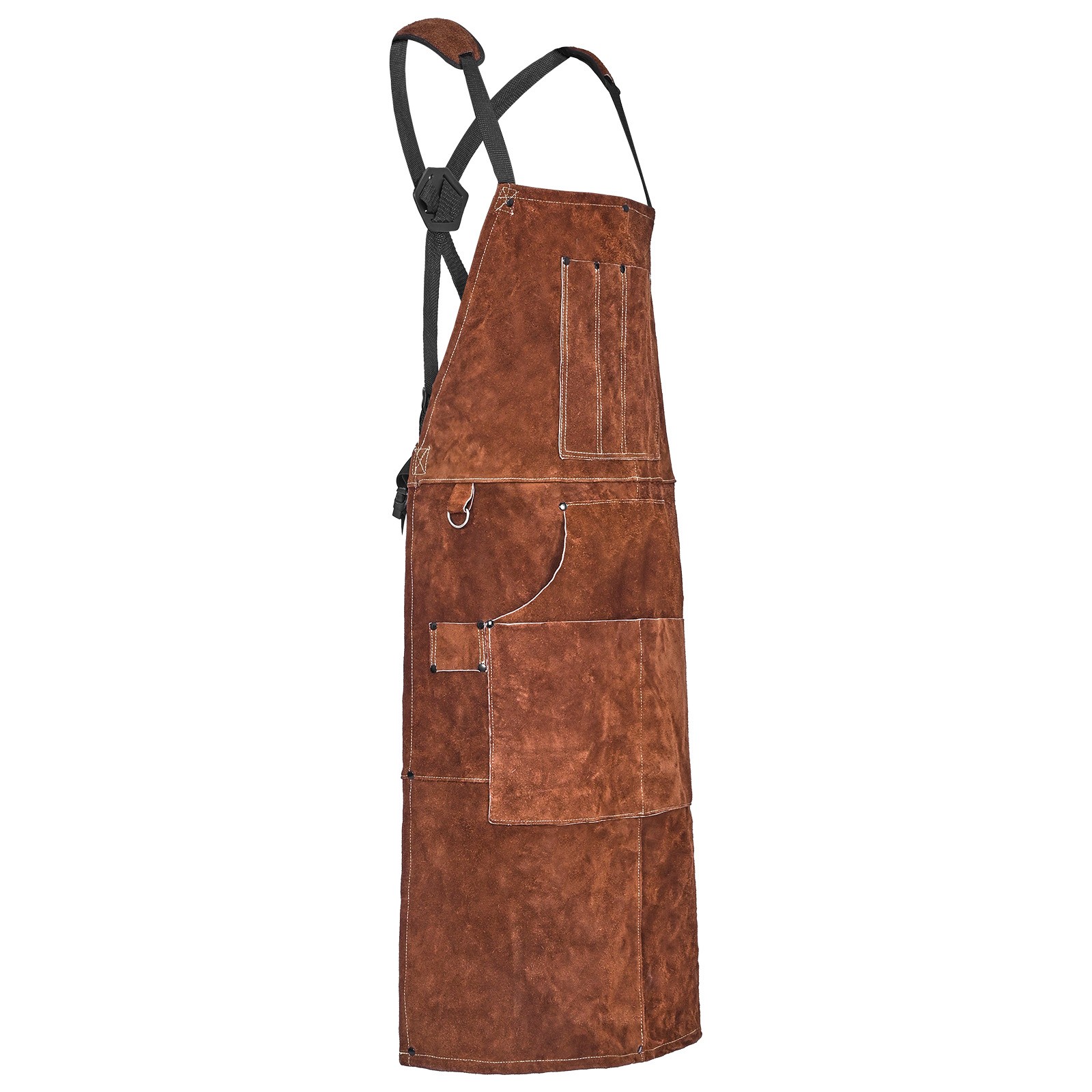 VEVOR Leather Welding Work Apron Heavy Duty Cowhide Heat Resistant Welding Apron