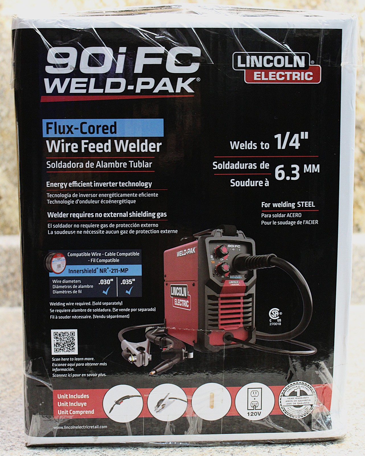 Lincoln Electric: 90i FC Weld-Pack Flux-Cored Wire Feeder Welder