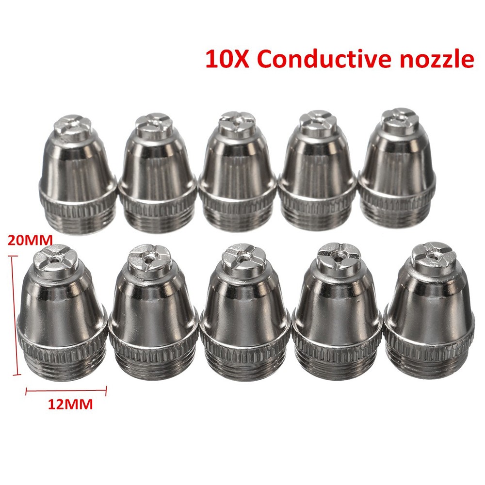 26Pcs Plasma Cutter Consumables Kit SG-55 AG-60 WSD-60P Cutting Torch Tip Nozzle