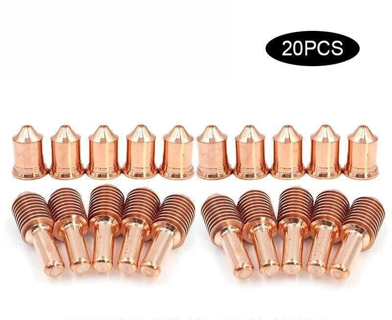 20pcs 52677 Electrode 51419-16 125A Nozzle For Tecmo X125 TH-125 TM-125 Torch