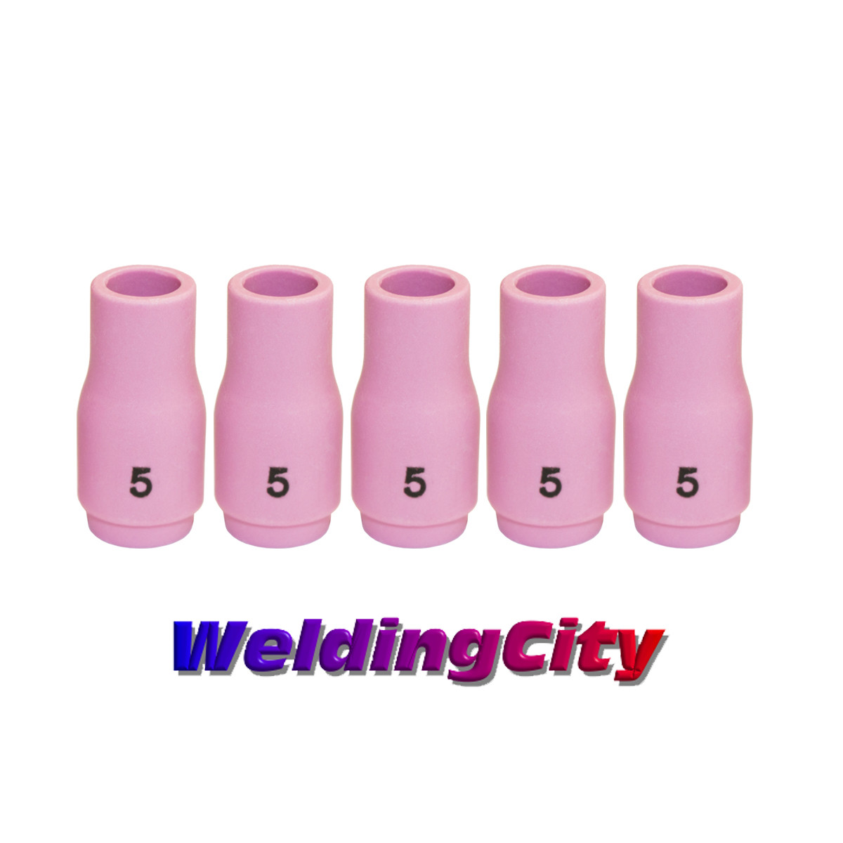 WeldingCity® 5-pk Ceramic Cup Nozzle 13N09 #5 5/16″ TIG Welding Torch 9/20 | USA