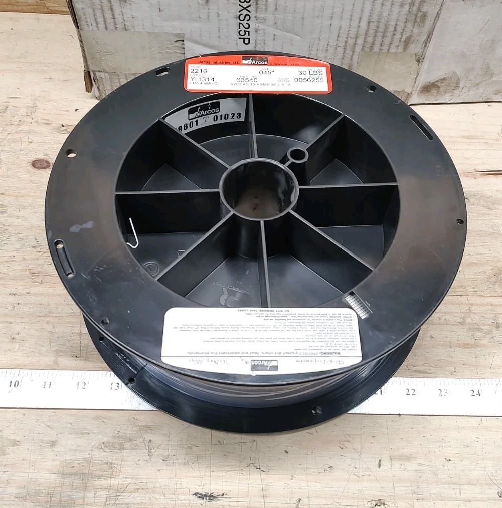 NEW Open Box Arcos 2216 Size .045″ 30lb Spool Welding Wire ERNiFeMn-CI