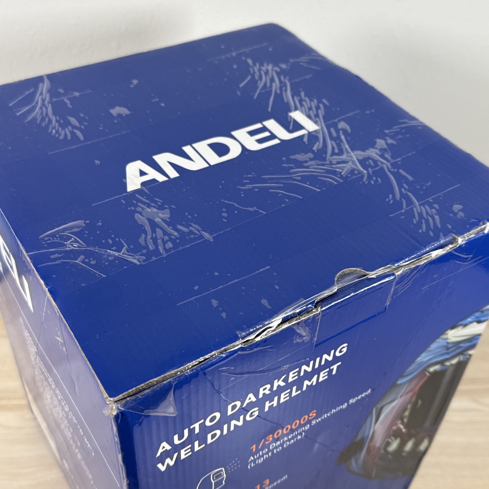 ANDELI RL-600LB Auto-Darkening Welding Helmet DIN5-9/9-13 4 Sensors Solar