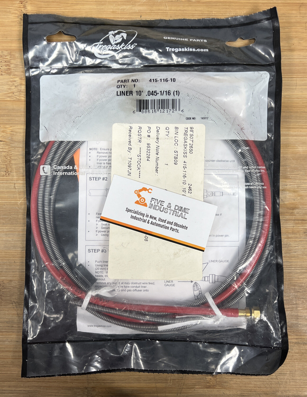 Tregaskiss 415-116-10 Liner Assembly 10′ .045-1/16