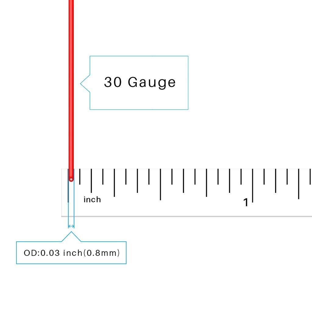 BNTECHGO 30 30 gauge silicone wire 10ft and 10ft, 30 red black