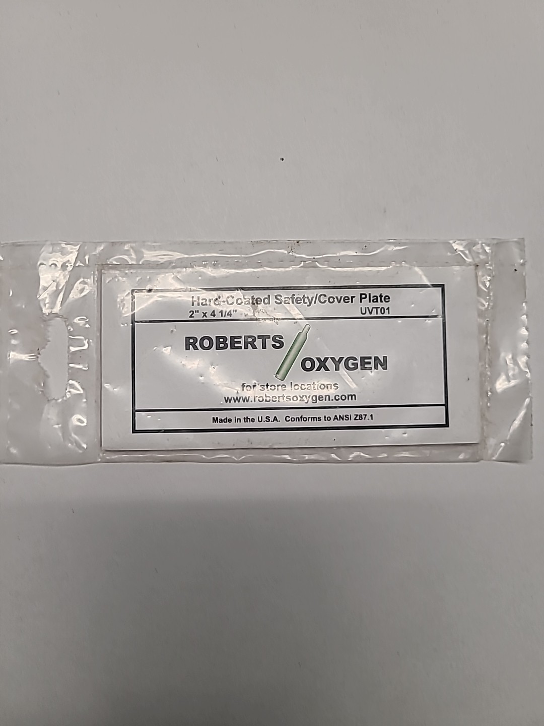 Roberts Oxygen UVT01 Hard-Coated Safety/Cover Plate (2×4-1/4″) – (Lot of 30)