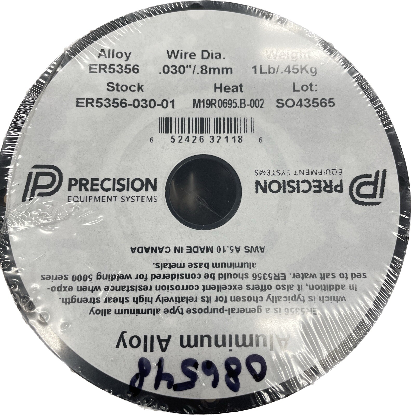 Precision ER5356 Aluminum mig wire