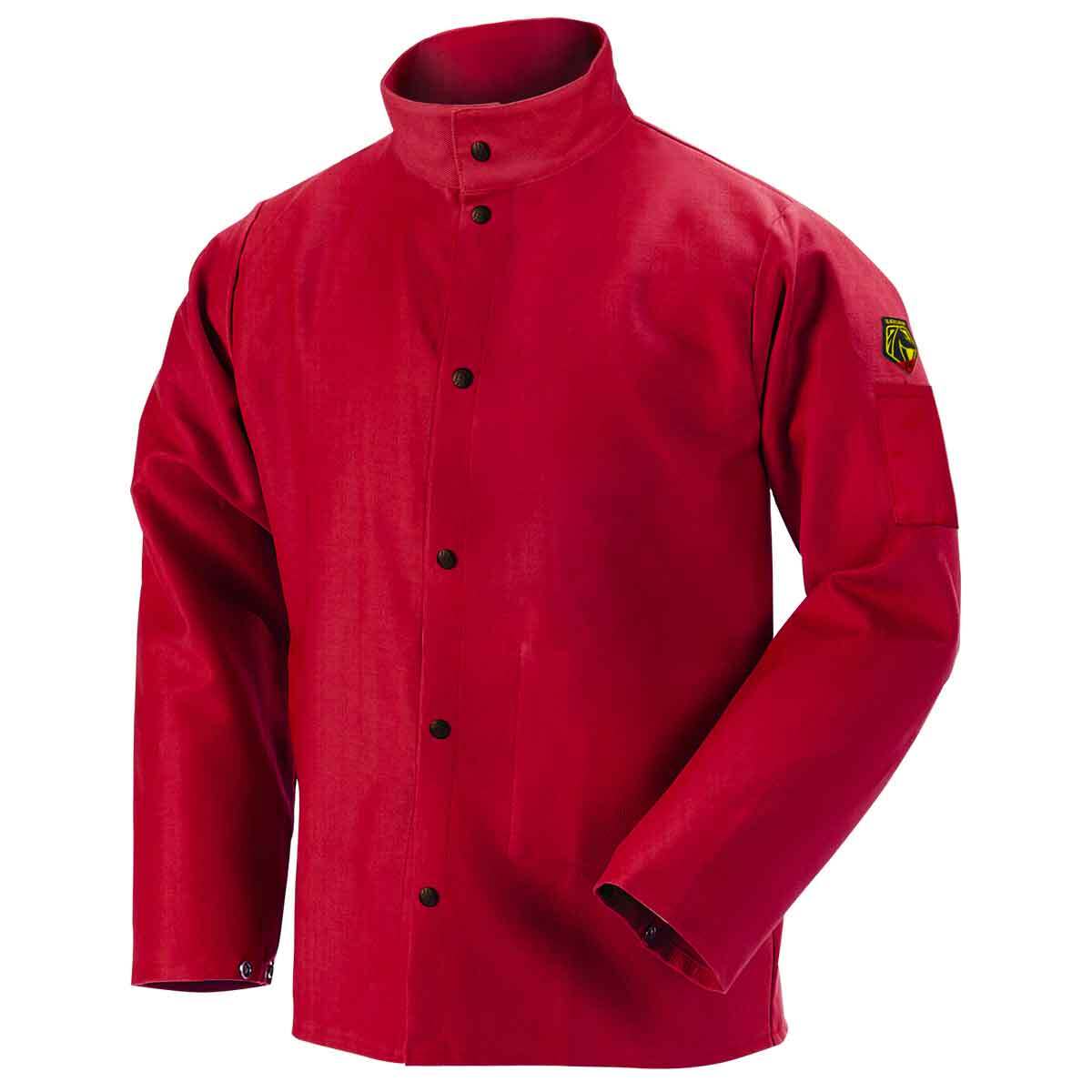 Black Stallion FR9-30C TruGuard 200 FR Cotton Welding Jacket Red 2X-Large