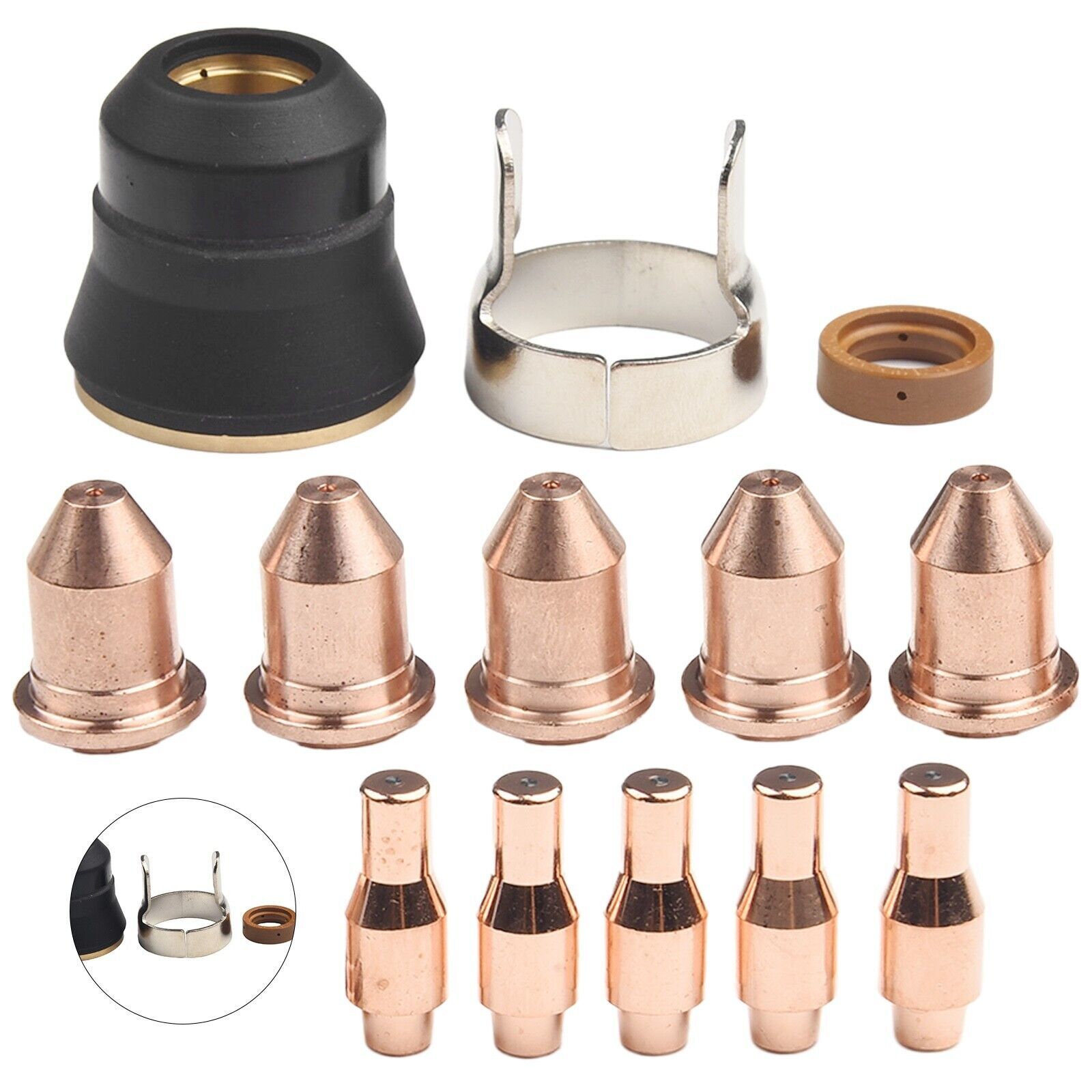 For Harbor Freight Titanium 45A Plasma Cutter Nozzle & Electrode Replacement-Kit
