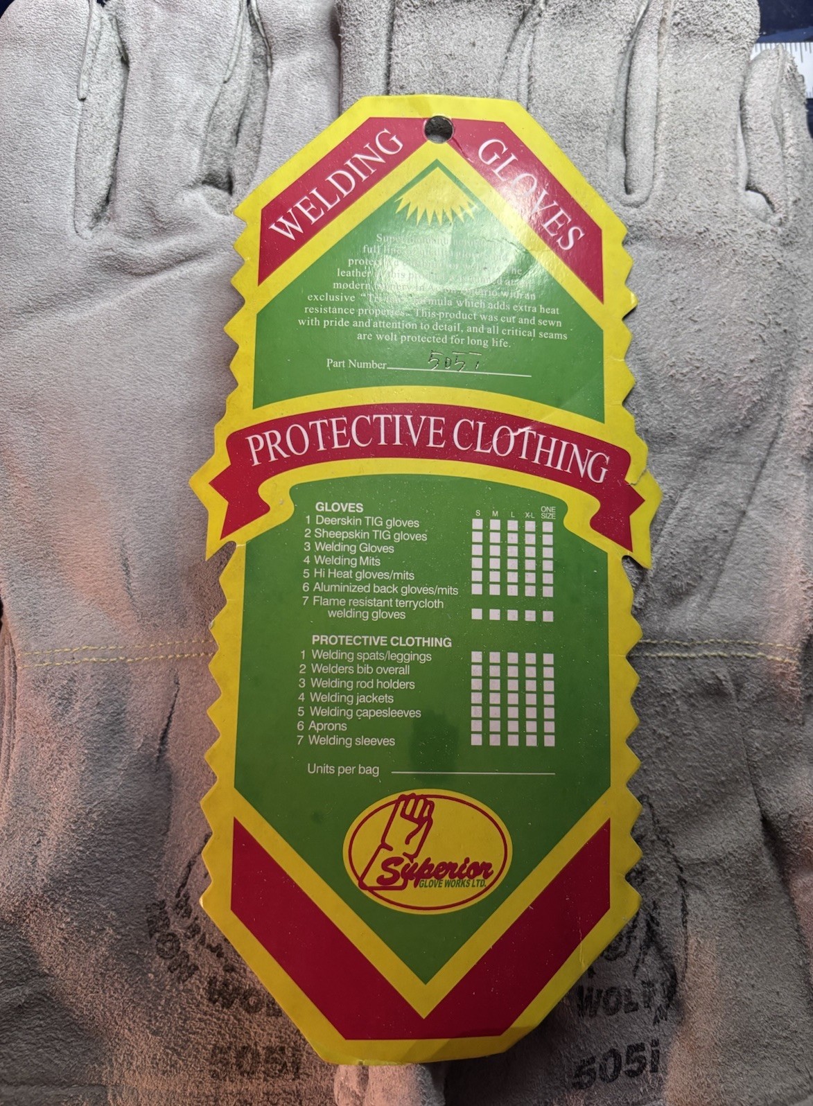 2 Pair Superior Glove LARGE 505i Welding Gloves 2 Pairs