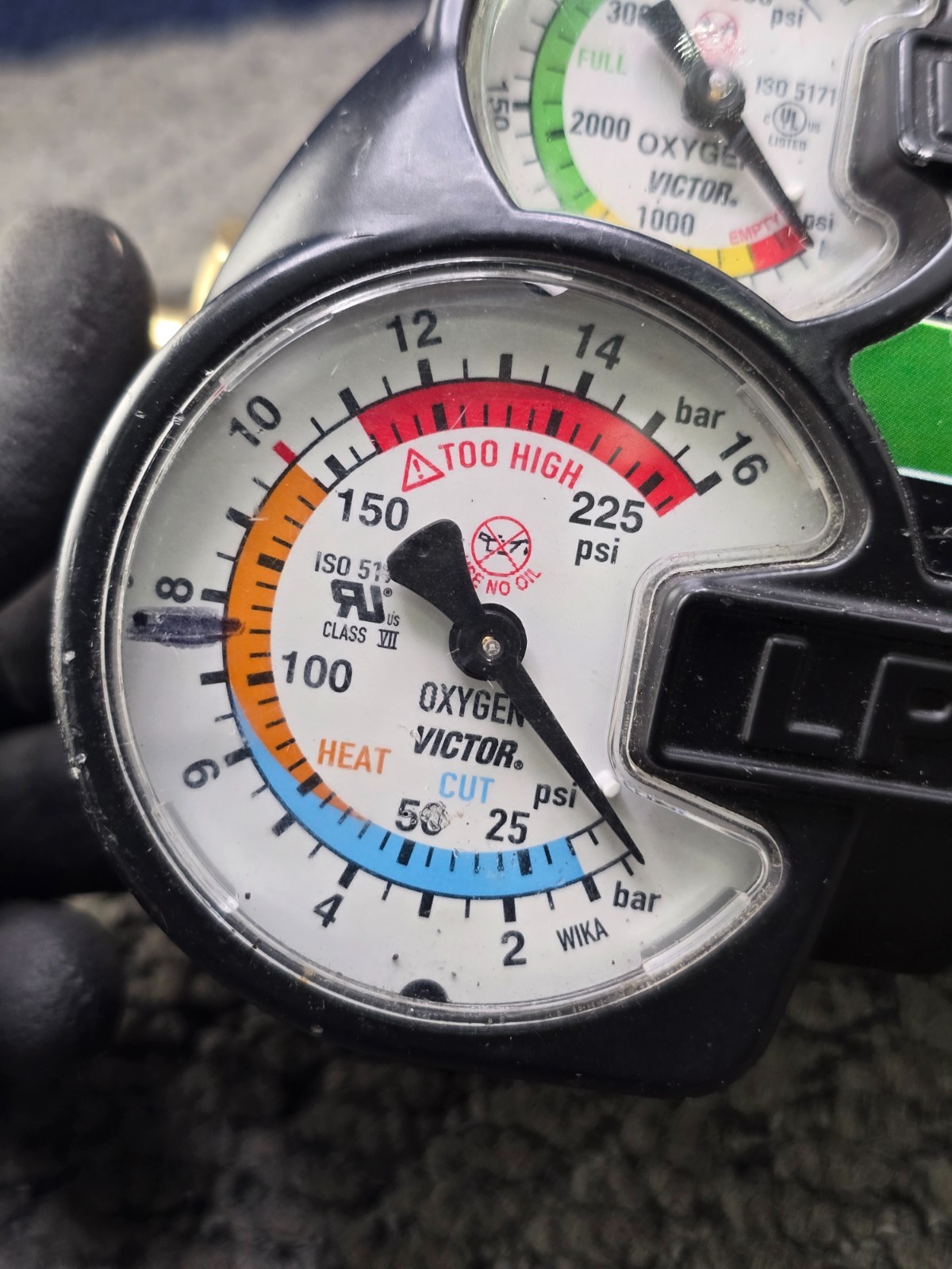 VICTOR Edge Series 2.0 Oxygen Regulator 150 Psig 10 Bar O2 Oxygen Single Stage