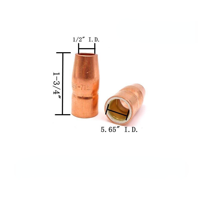 246372 1/2-Inch Slip Nozzle 5-PK For Miller Hobart Mig gun M-10 M-15 H-10