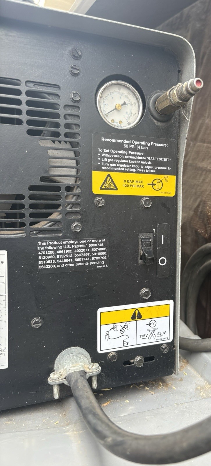 Hypertherm Powermax 380 Dual-Voltage 27A Portable Plasma Cutter – Used