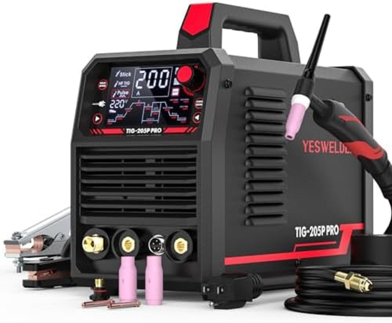 205A AC/DC 110/220V Tig Welder with Pulse
