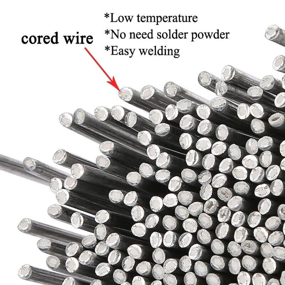 500PCS Easy Melt Welding Rods Low Temperature Aluminum Wire Brazing 1.6mm*500mm