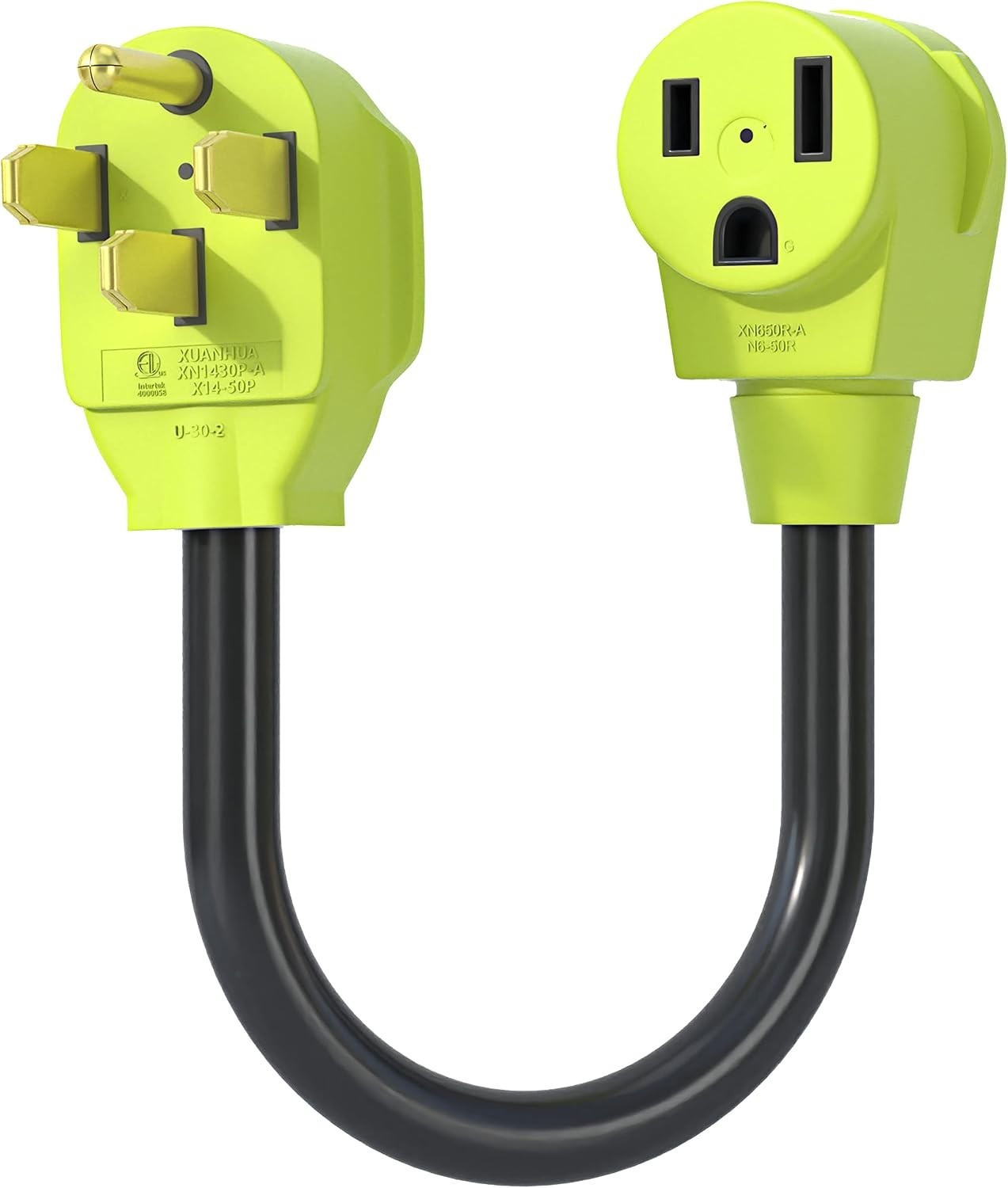 Welder Plug Adapter,NEMA 14-50P to NEMA 6-50R,4 Prong to 3 Prong 50 Amp Welder P