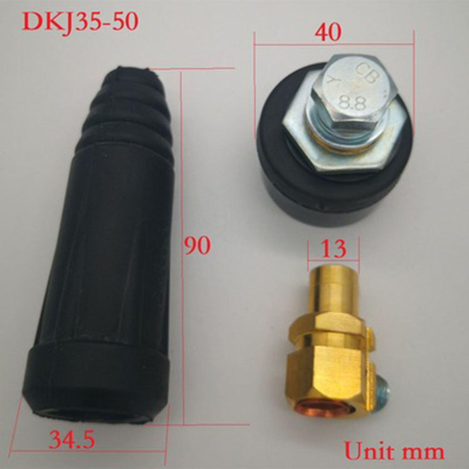 Quick-plug Connector 10-25 European-Style Terminal for Welding Machine Accessory