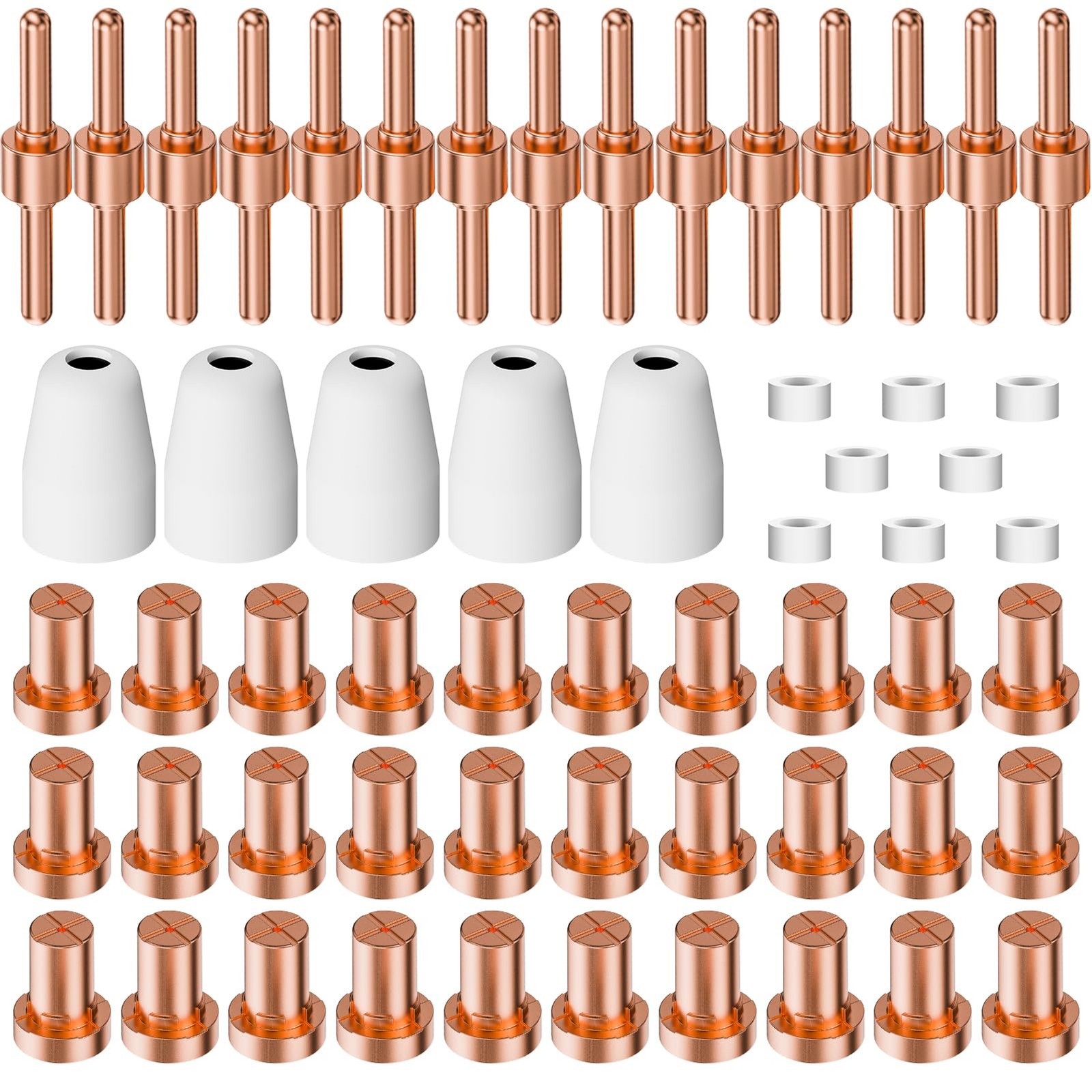60PCS PT31 Plasma Cutter Consumables for CUT-40 CUT-50 PT-31 Torch Tips | Precis