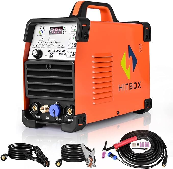 200Amp AC/DC TIG Welder 220V Digital MMA TIG Aluminum Welding Machine with Pulse