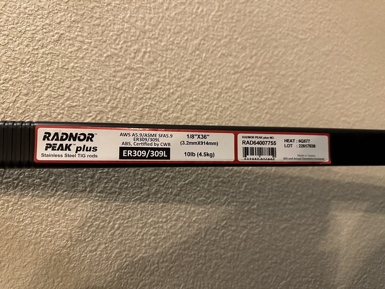 Radnor ER309/309L 1/8-inch Electrodes 10lbs