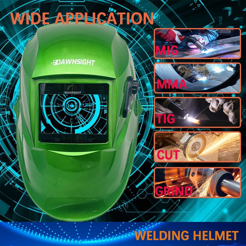 Truecolor 1/1/1/1 Optical Class Auto Darkening Welding Helmet MMA/MIG/TIG Weldin