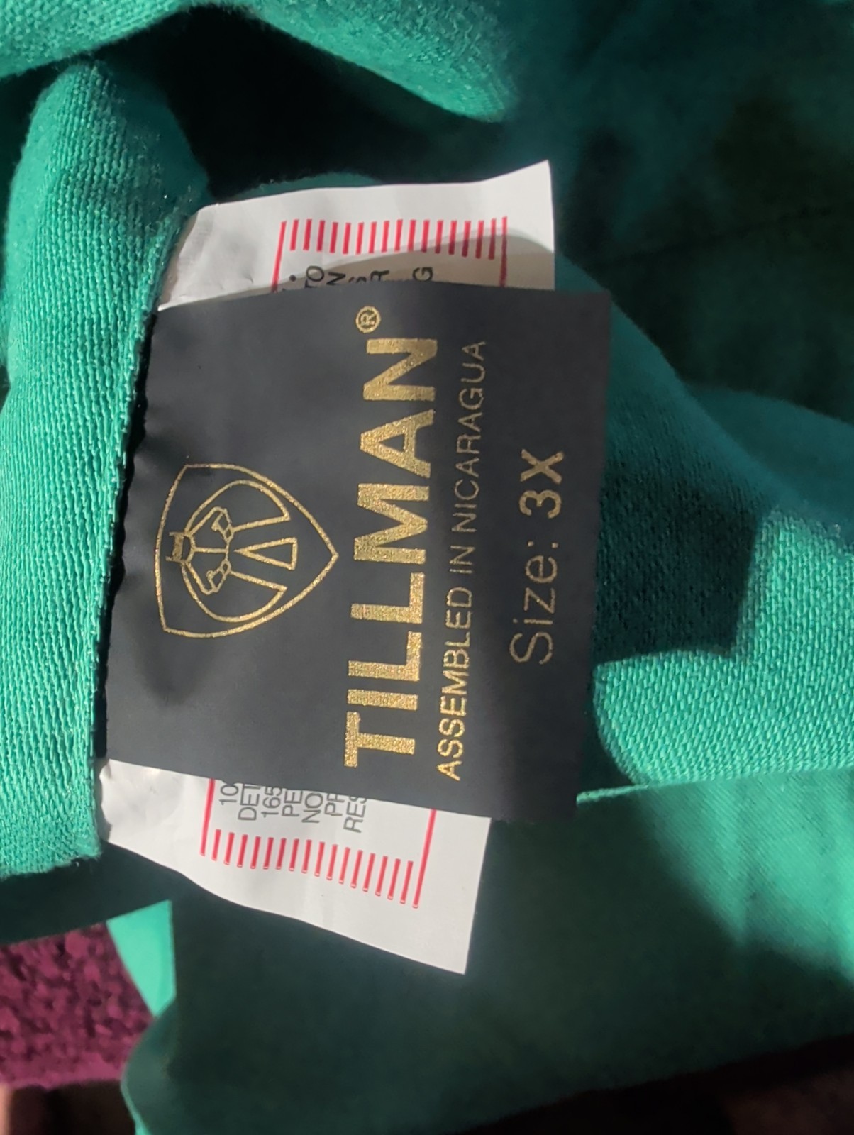Tillman 36″ Green 9oz Westex Flame Resistant Welding Jacket 623063 Size 3X