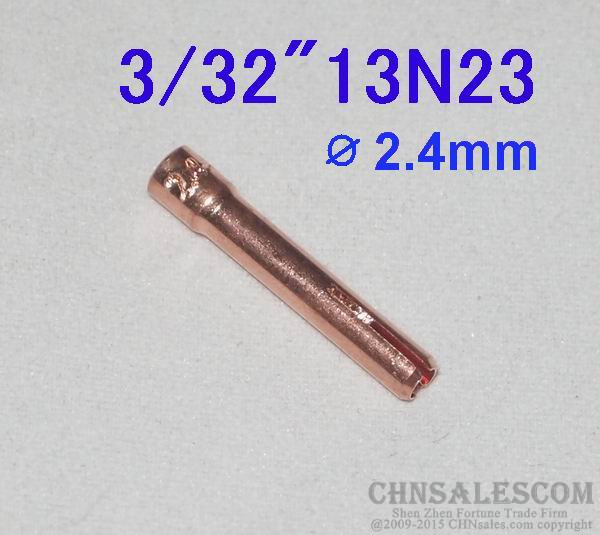 10 pcs 13N23 Collets for Tig Welding Torch WP-9 WP-20 WP-25 2.4mm 3/32″